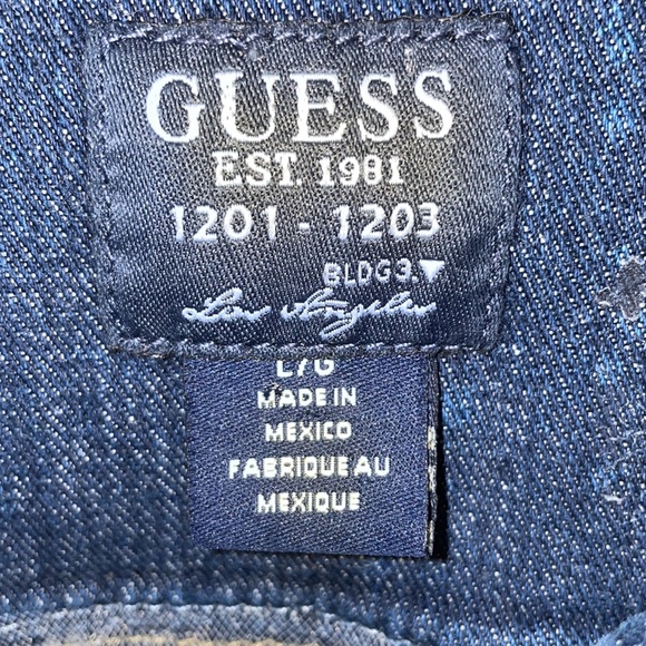 Custom Bleached & Distressed Denim Jacket w/ Sheer Embellished Back & Sides - Picture 9 of 9